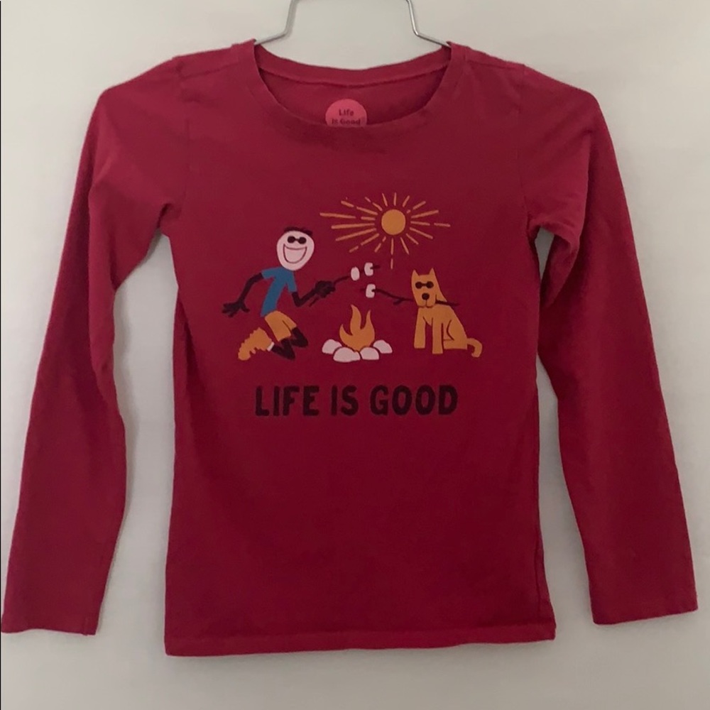 Life is Good Top Size Girls 5-6